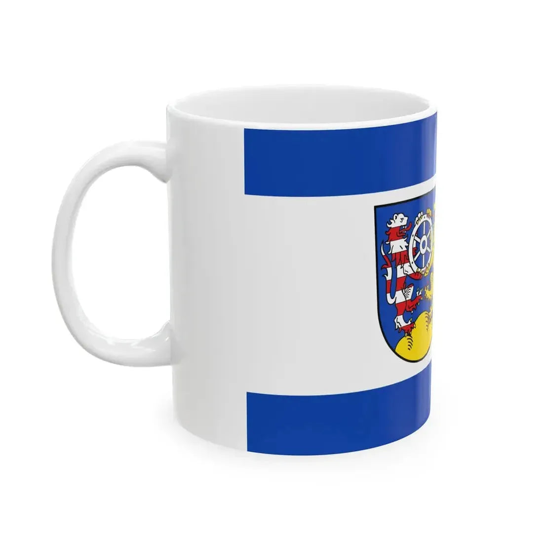 Flagge Landkreis Frankenberg (Germany) White Coffee Mug - Go Mug Yourself