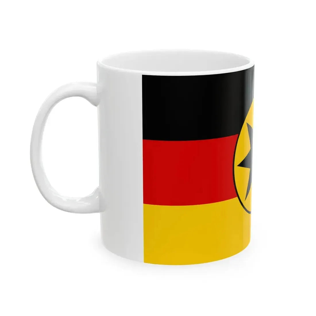 Flagge Landkreis Waldeck (Germany) White Coffee Mug - Go Mug Yourself