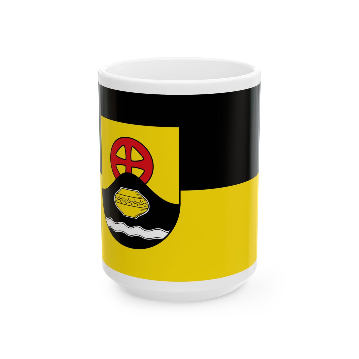 Flagge Langen bei Bremerhaven (Germany) White Coffee Mug-15oz-Go Mug Yourself
