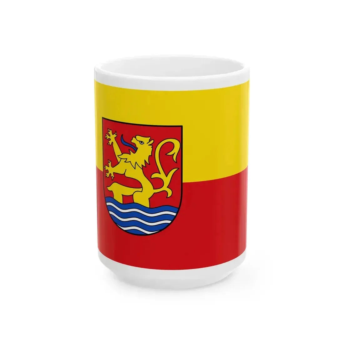 Flagge Lauenfoerde (Germany) White Coffee Mug 15oz - Go Mug Yourself