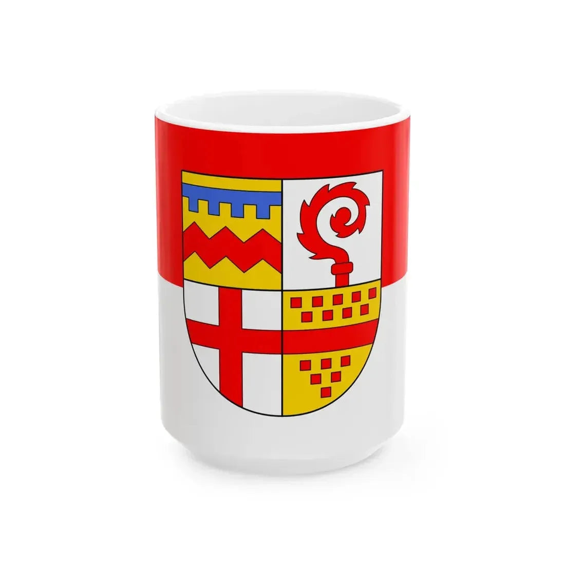 Flagge Lebach (Germany) White Coffee Mug 15oz - Go Mug Yourself