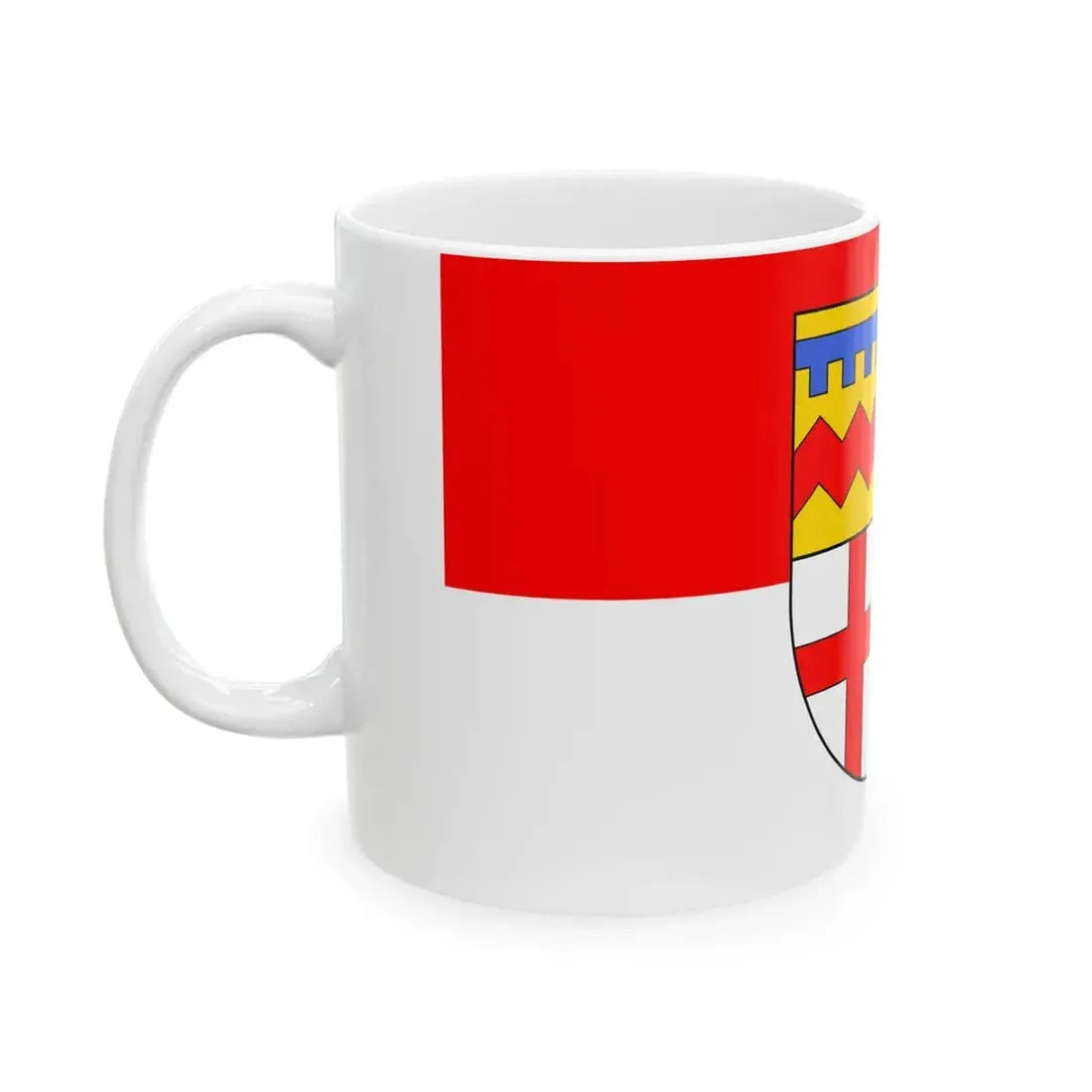 Flagge Lebach (Germany) White Coffee Mug - Go Mug Yourself