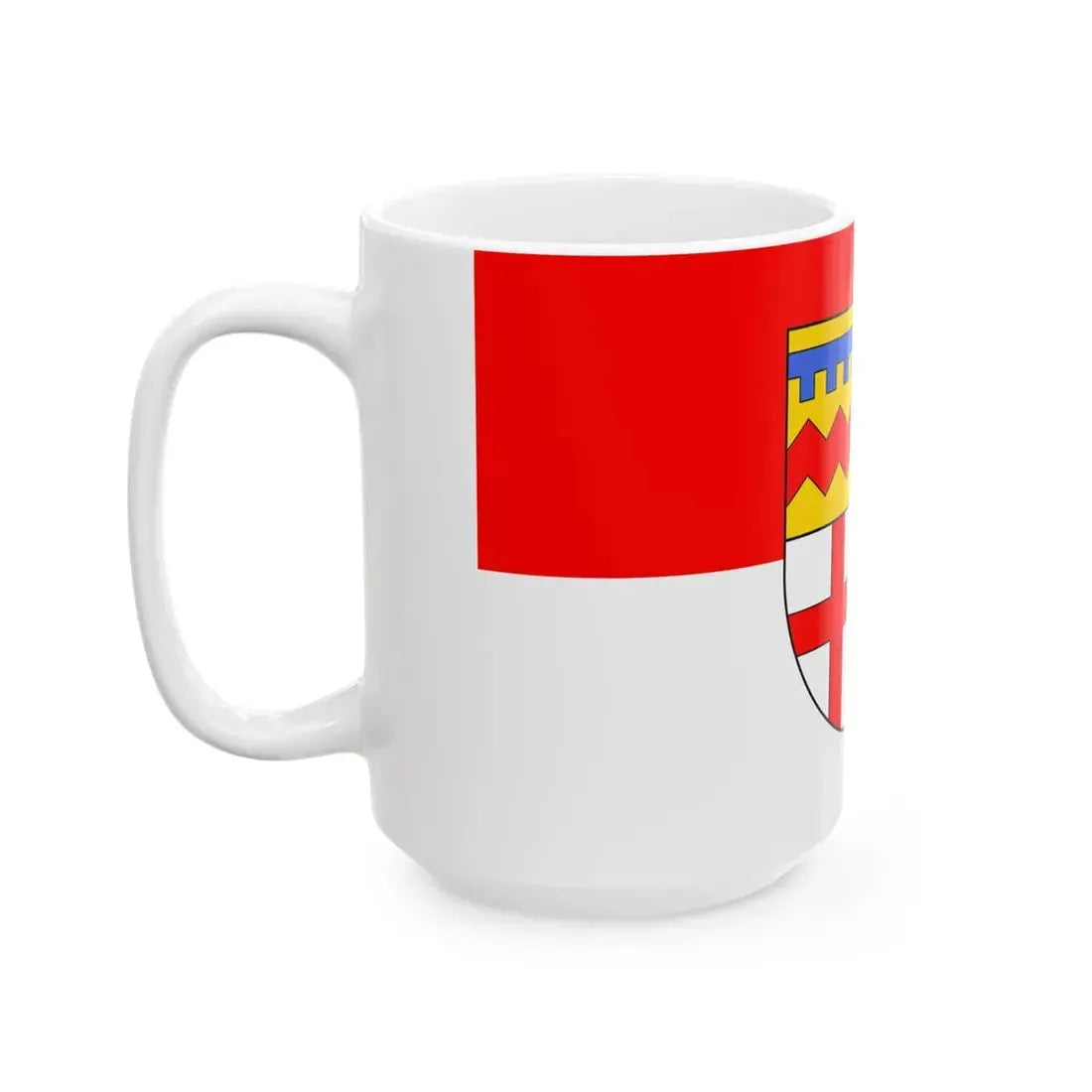 Flagge Lebach (Germany) White Coffee Mug - Go Mug Yourself