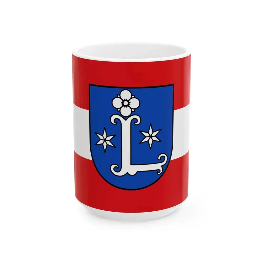 Flagge Leer Ostfr. (Germany) White Coffee Mug 15oz - Go Mug Yourself