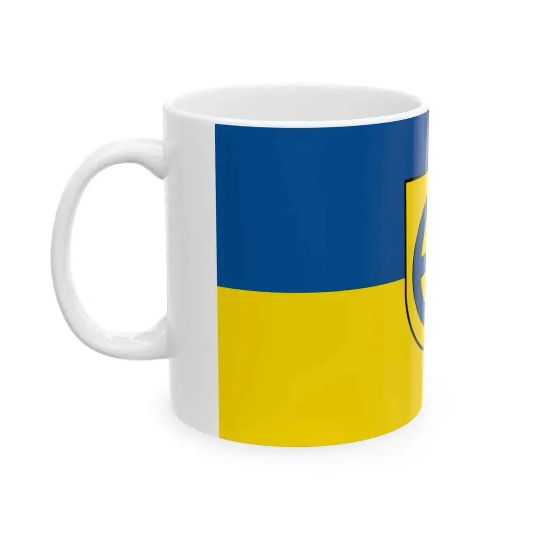 Flagge Leinfelden-Echterdingen (Germany) White Coffee Mug - Go Mug Yourself