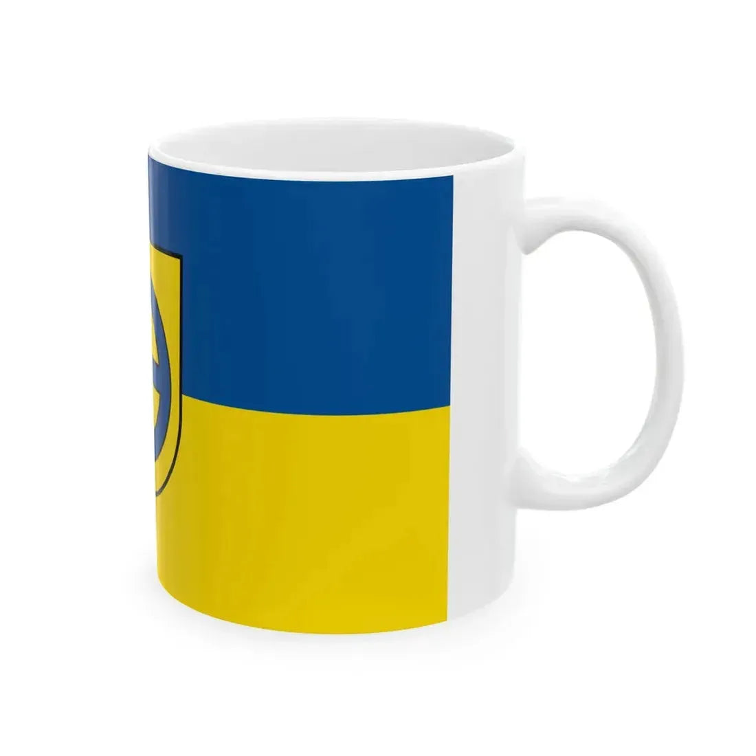 Flagge Leinfelden-Echterdingen (Germany) White Coffee Mug - Go Mug Yourself