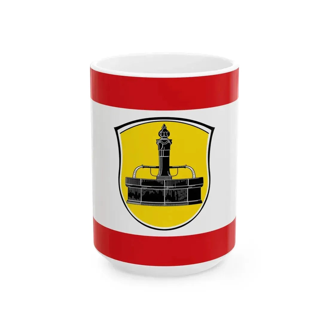 Flagge Lengfeld Odw (Germany) White Coffee Mug 15oz - Go Mug Yourself