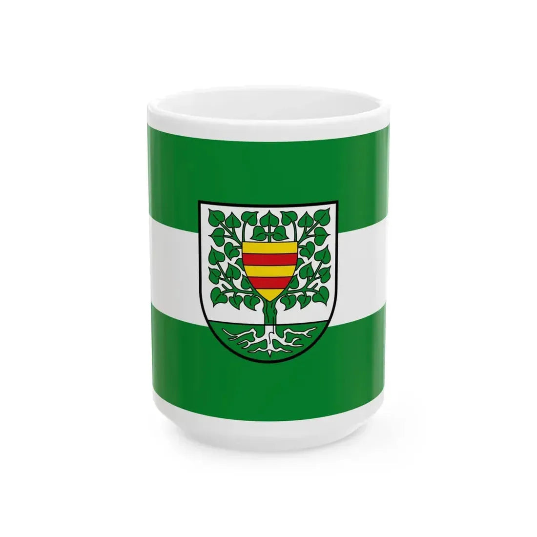 Flagge Lindern Oldb (Germany) White Coffee Mug 15oz - Go Mug Yourself