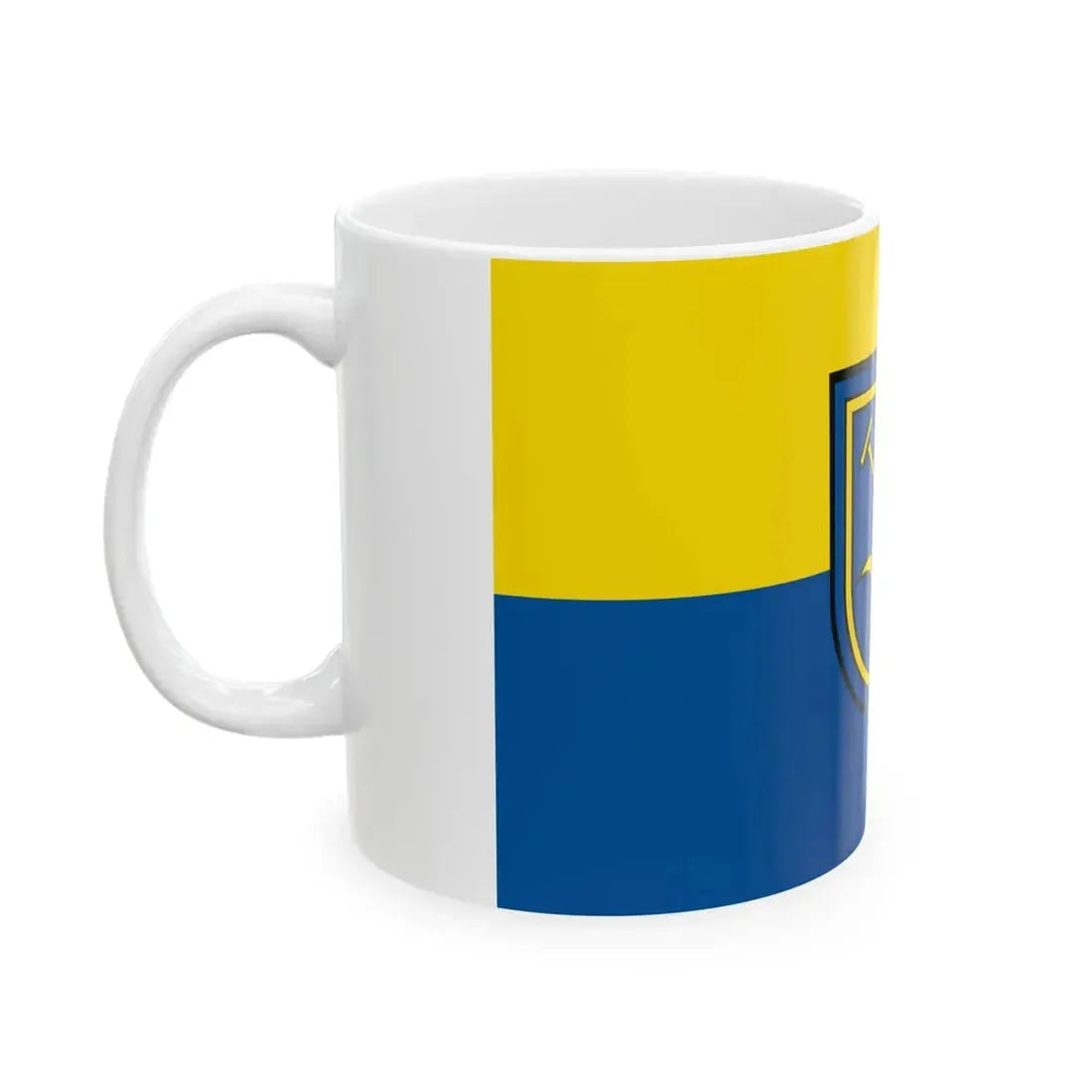 Flagge Linkenheim-Hochstetten (Germany) White Coffee Mug - Go Mug Yourself