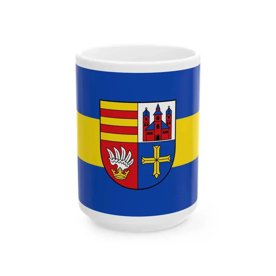 Flagge Lohne Oldenburg (Germany) White Coffee Mug 15oz - Go Mug Yourself