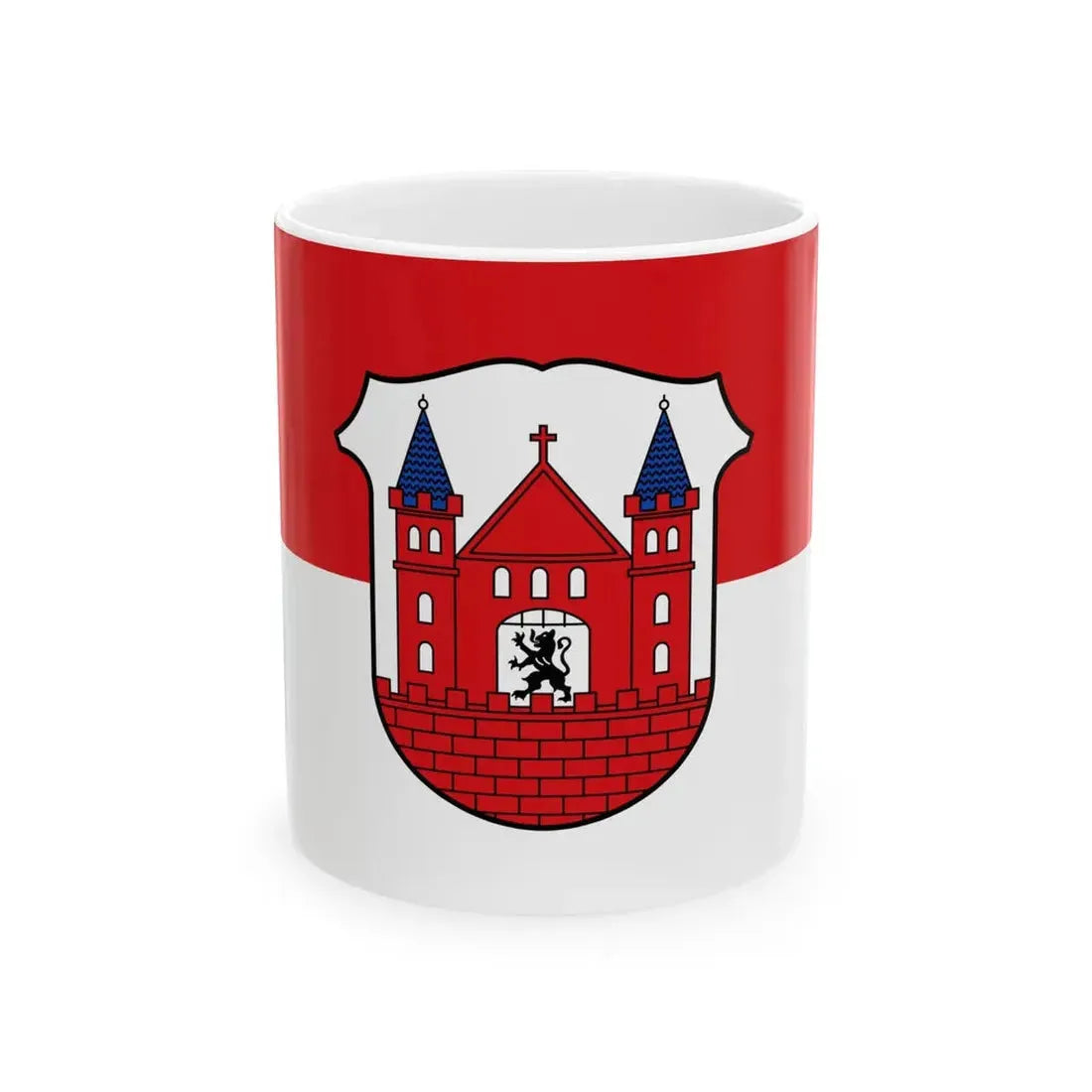 Flagge Lommatzsch (Germany) White Coffee Mug 11oz - Go Mug Yourself