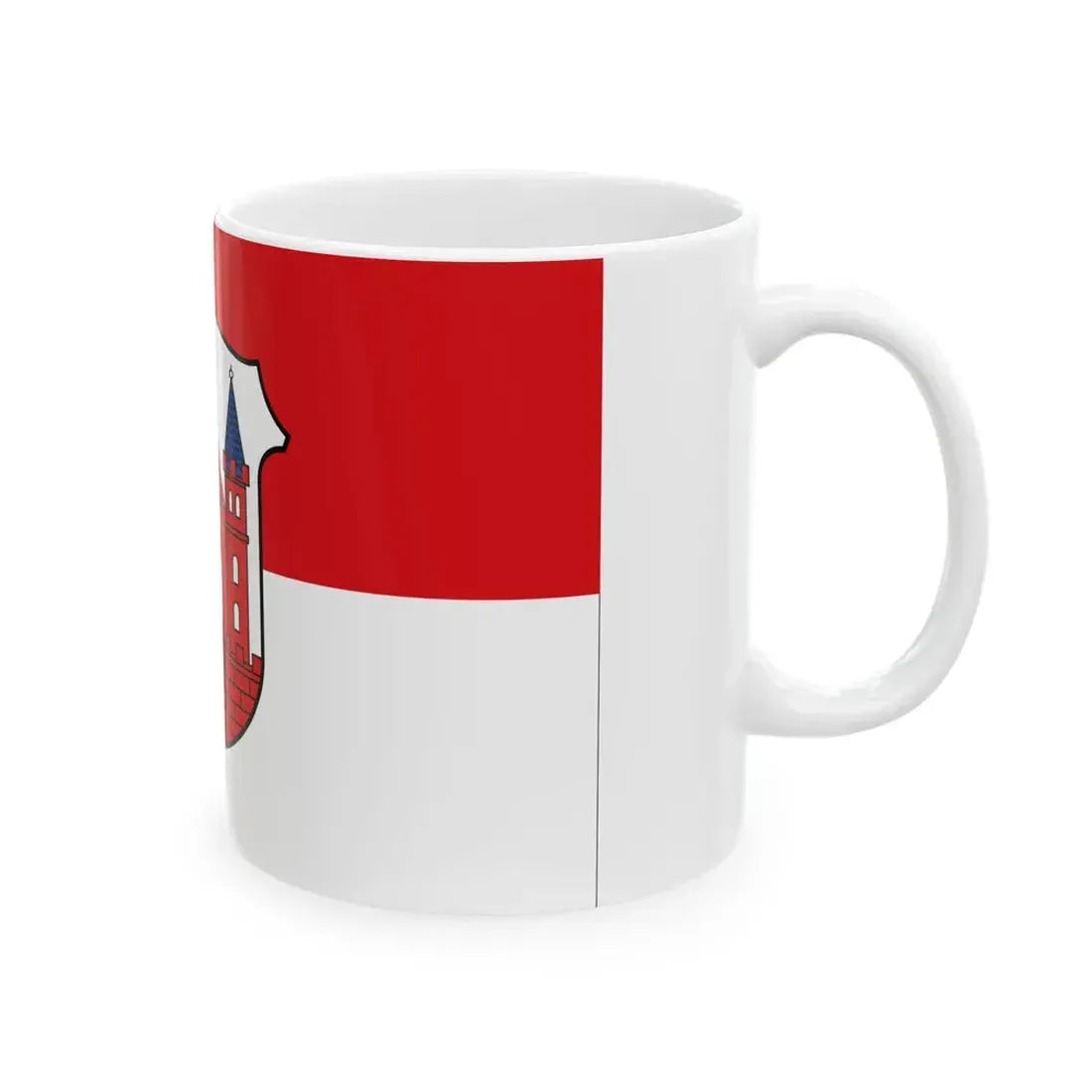 Flagge Lommatzsch (Germany) White Coffee Mug - Go Mug Yourself