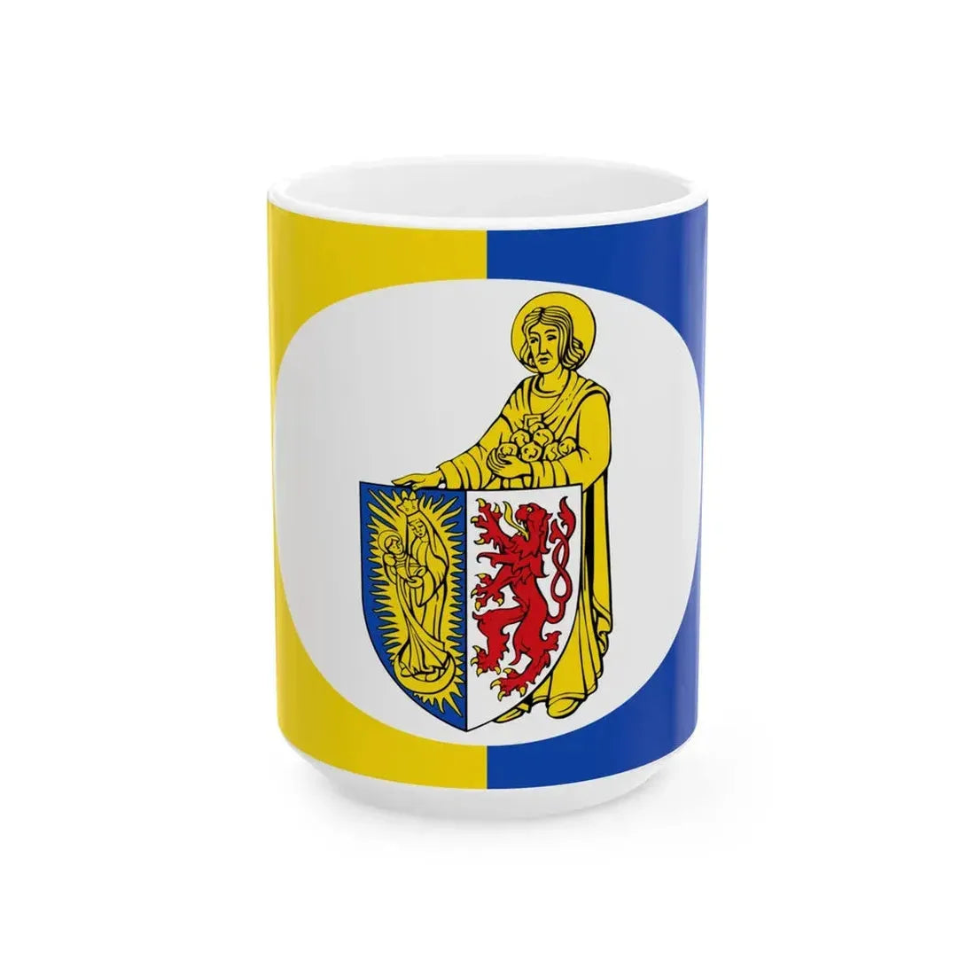 Flagge Lontzen (Belgium) White Coffee Mug 15oz - Go Mug Yourself