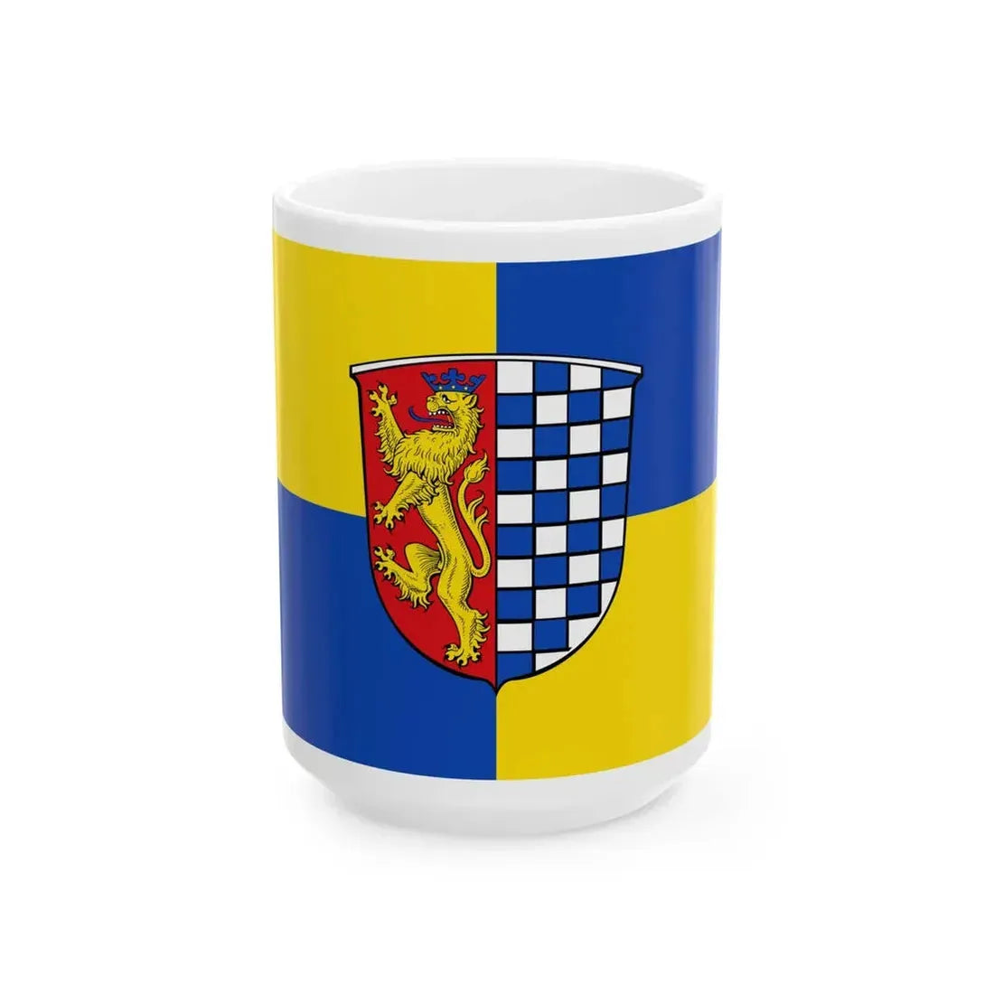 Flagge Luetzelbach (Germany) White Coffee Mug 15oz - Go Mug Yourself