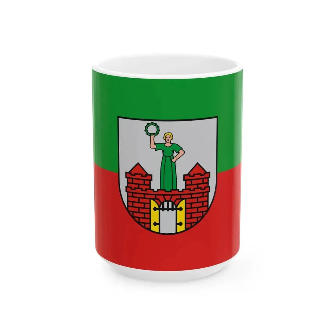 Flagge Magdeburg (Germany) White Coffee Mug 15oz - Go Mug Yourself