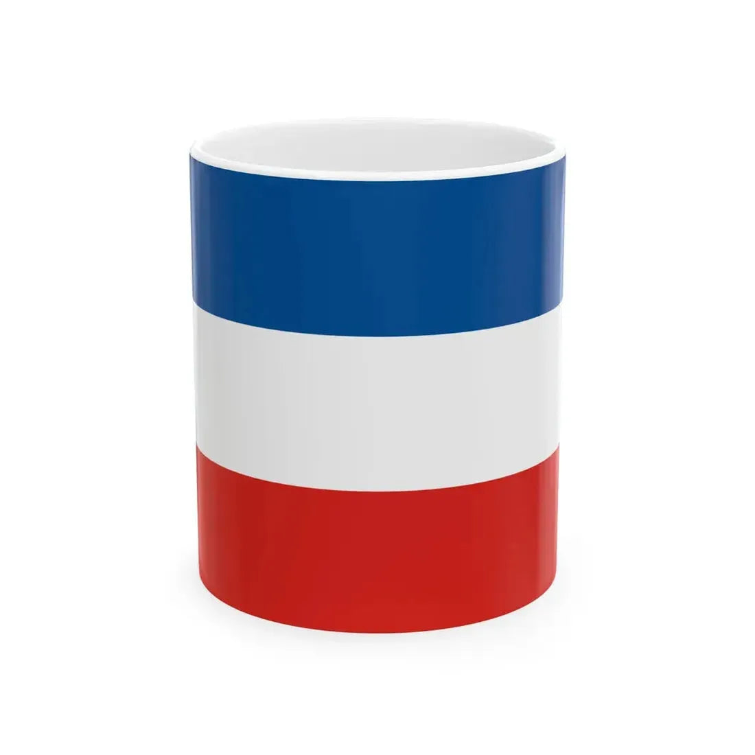 Flagge Mannheim BW-palette (Germany) White Coffee Mug 11oz - Go Mug Yourself