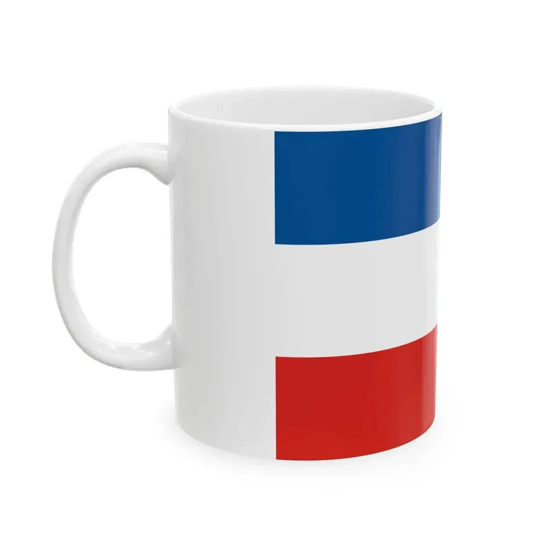 Flagge Mannheim BW-palette (Germany) White Coffee Mug - Go Mug Yourself