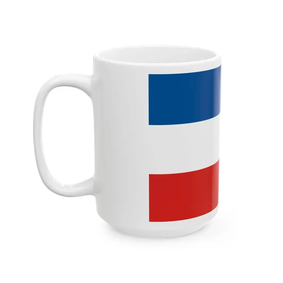 Flagge Mannheim BW-palette (Germany) White Coffee Mug - Go Mug Yourself