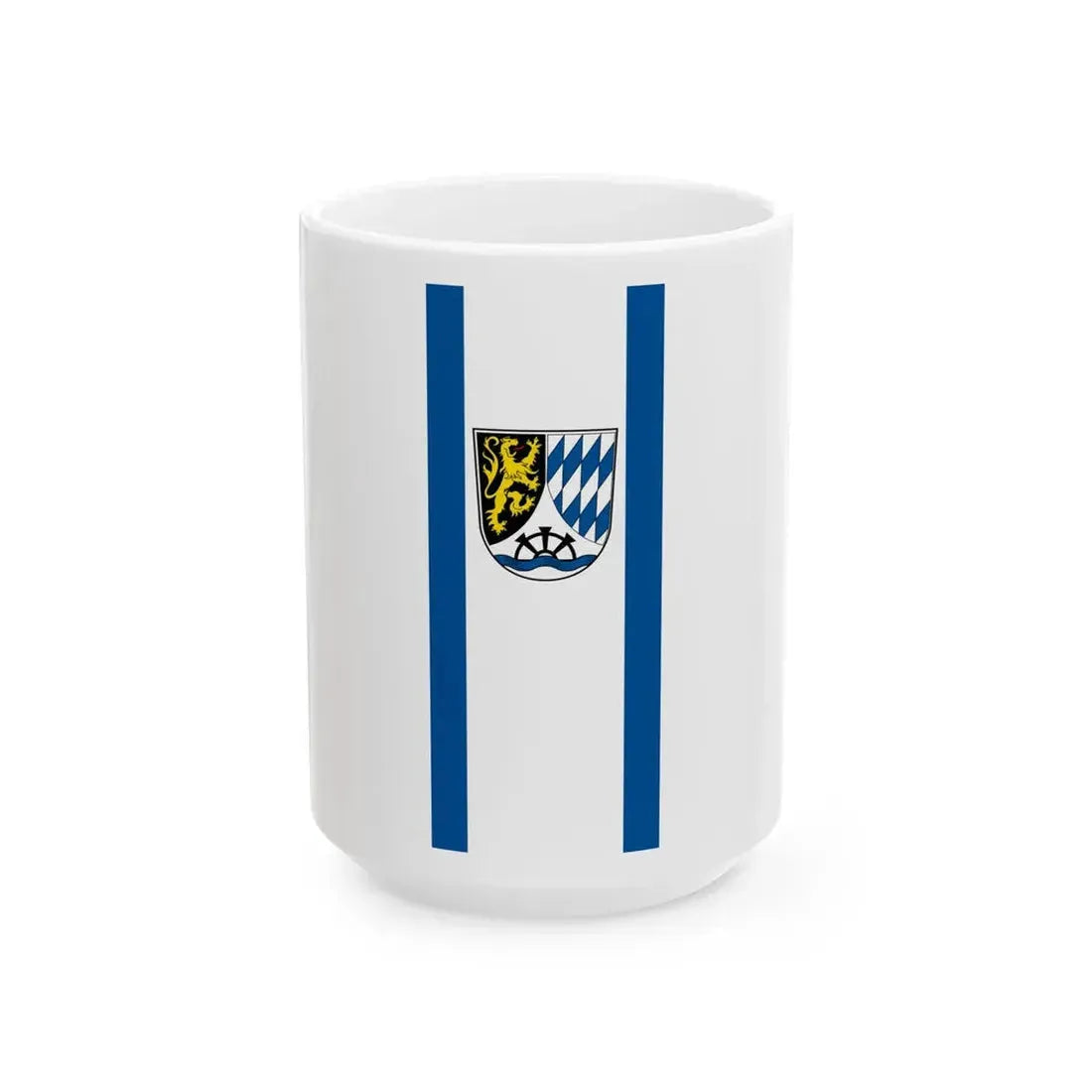 Flagge Meckesheim (Germany) White Coffee Mug 15oz - Go Mug Yourself