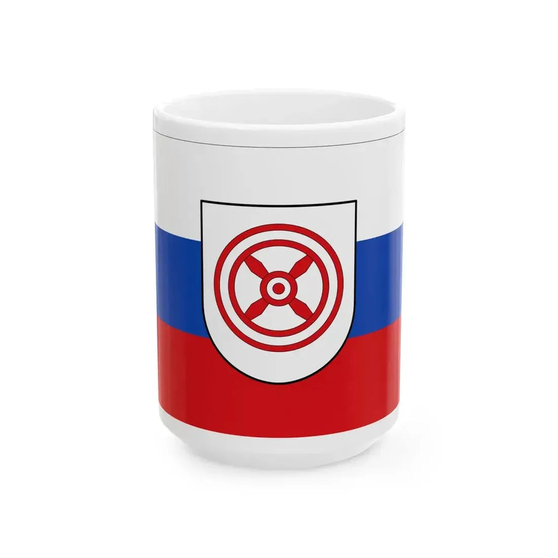 Flagge Melle (Germany) White Coffee Mug 15oz - Go Mug Yourself