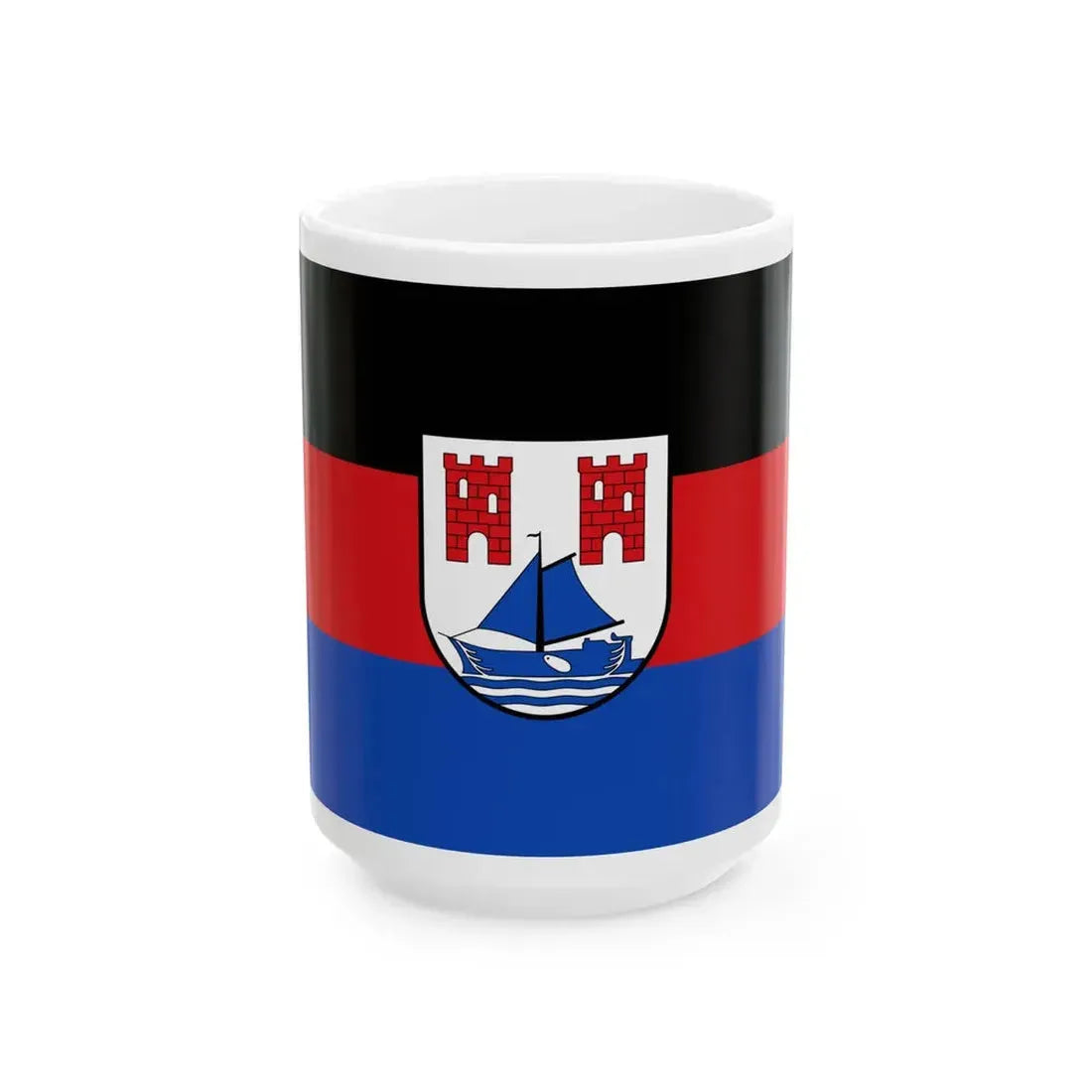 Flagge Moormerland (Germany) White Coffee Mug 15oz - Go Mug Yourself