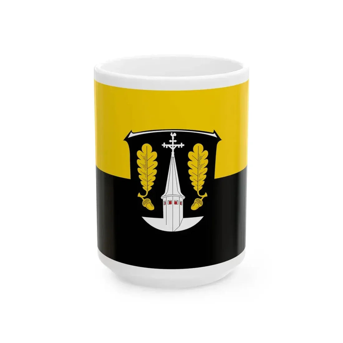 Flagge Mornshausen Gladenbach (Germany) White Coffee Mug 15oz - Go Mug Yourself