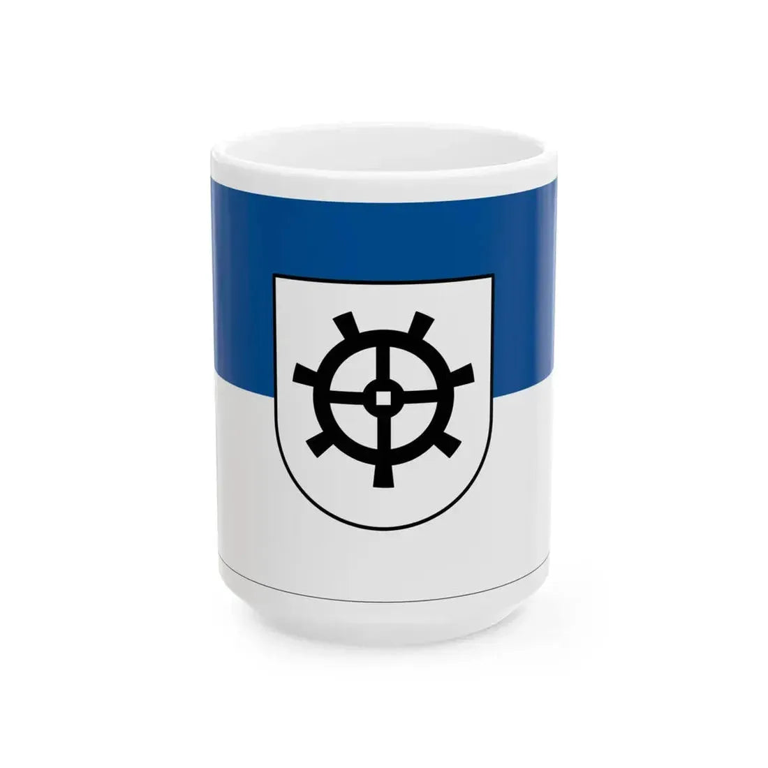 Flagge Muehlheim an der Donau (Germany) White Coffee Mug 15oz - Go Mug Yourself