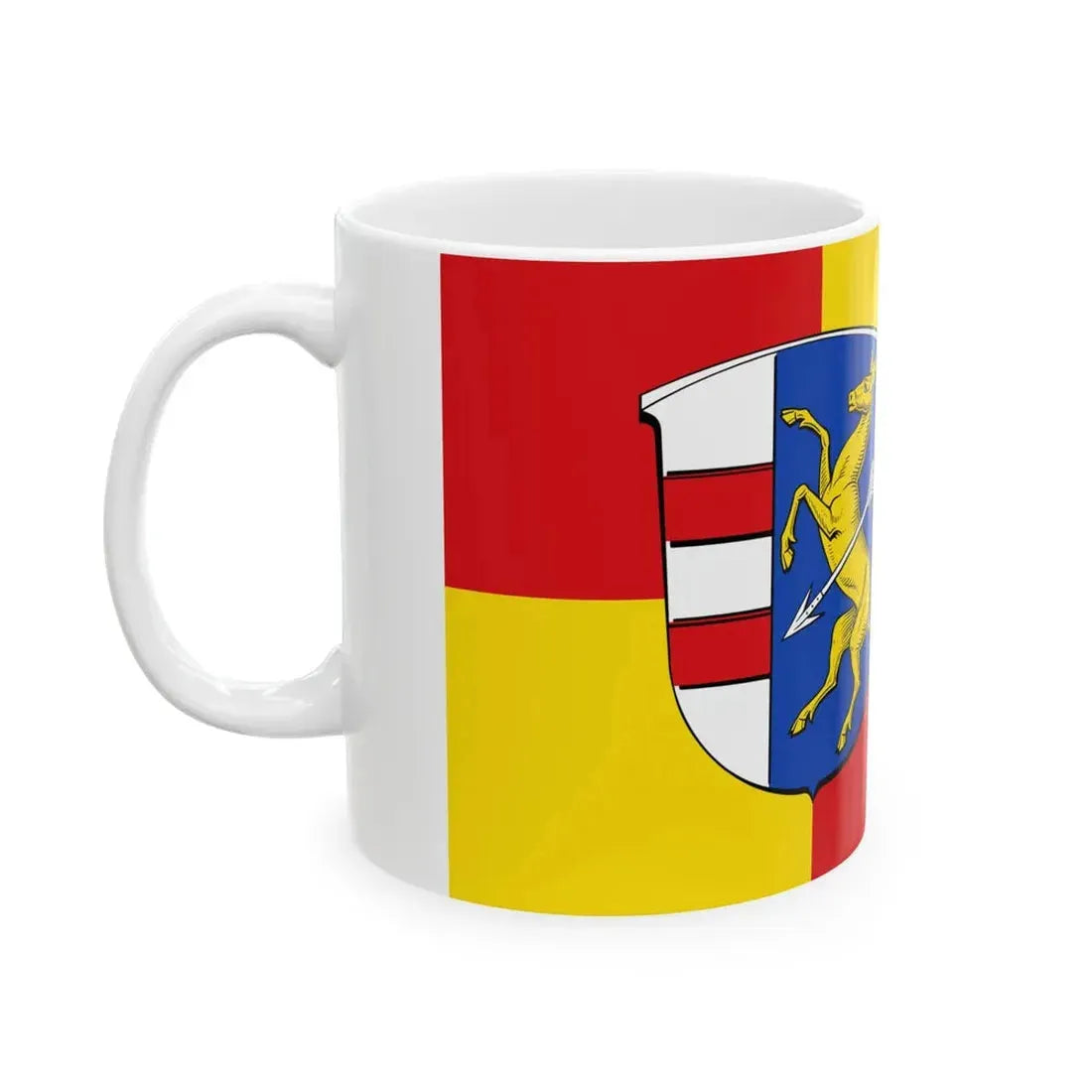 Flagge Muemling-Grumbach (Germany) White Coffee Mug - Go Mug Yourself