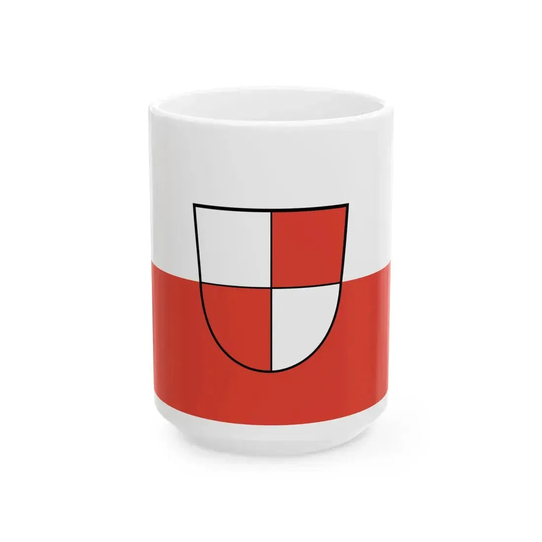 Flagge Nellingen auf den Fildern (Germany) White Coffee Mug 15oz - Go Mug Yourself