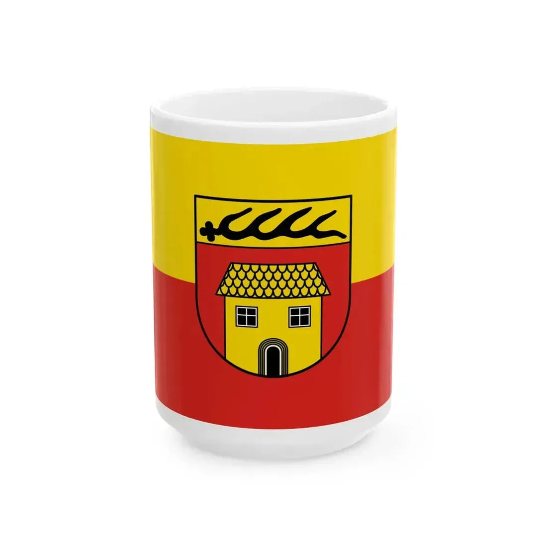 Flagge Neuhausen ob Eck (Germany) White Coffee Mug 15oz - Go Mug Yourself