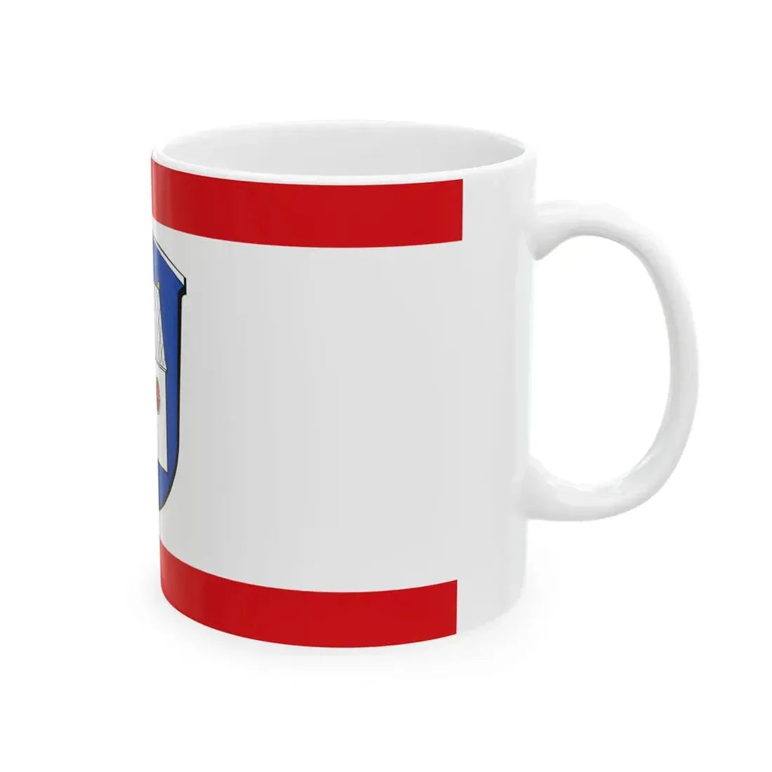 Flagge Niedernhausen Fischbachtal (Germany) White Coffee Mug - Go Mug Yourself