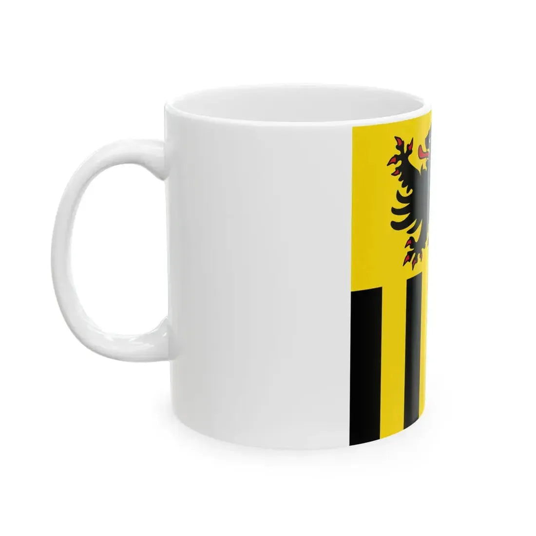 Flagge Niederzier (Germany) White Coffee Mug - Go Mug Yourself