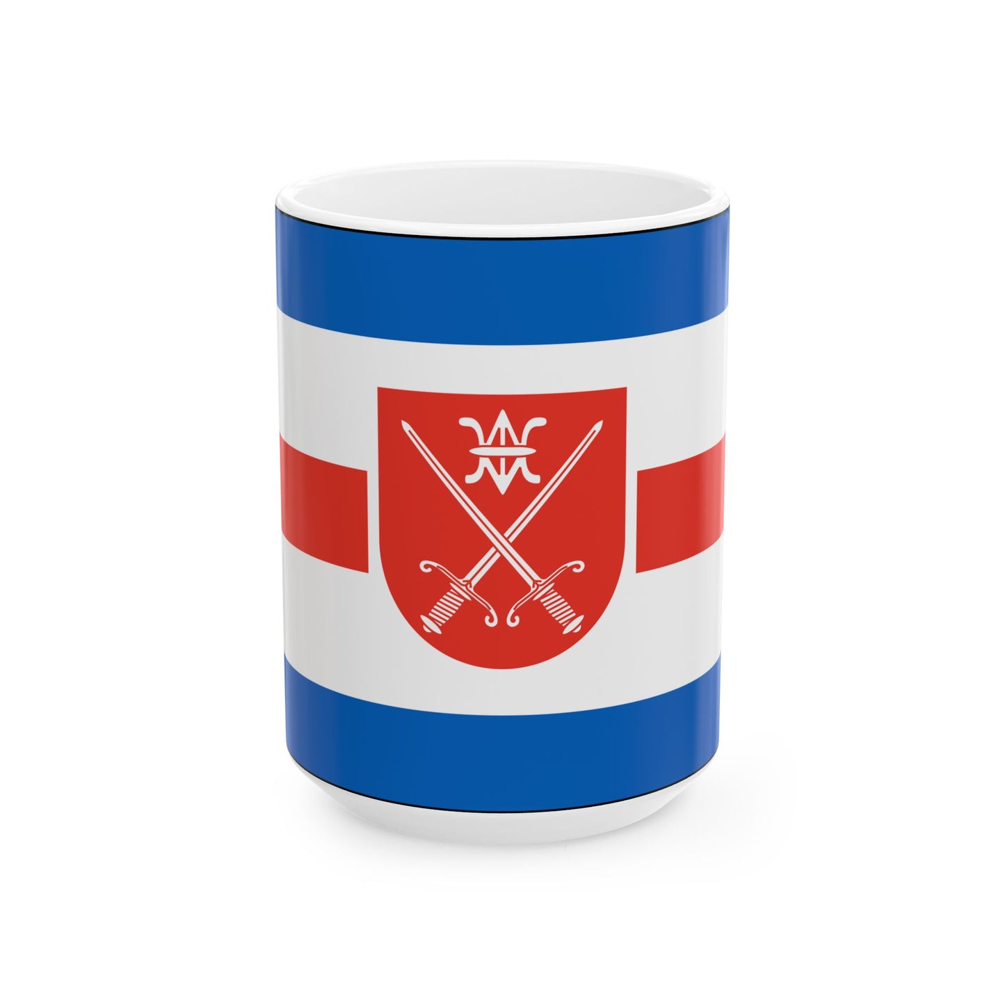 Flagge Niendorf Stecknitz (Germany) White Coffee Mug-15oz-Go Mug Yourself