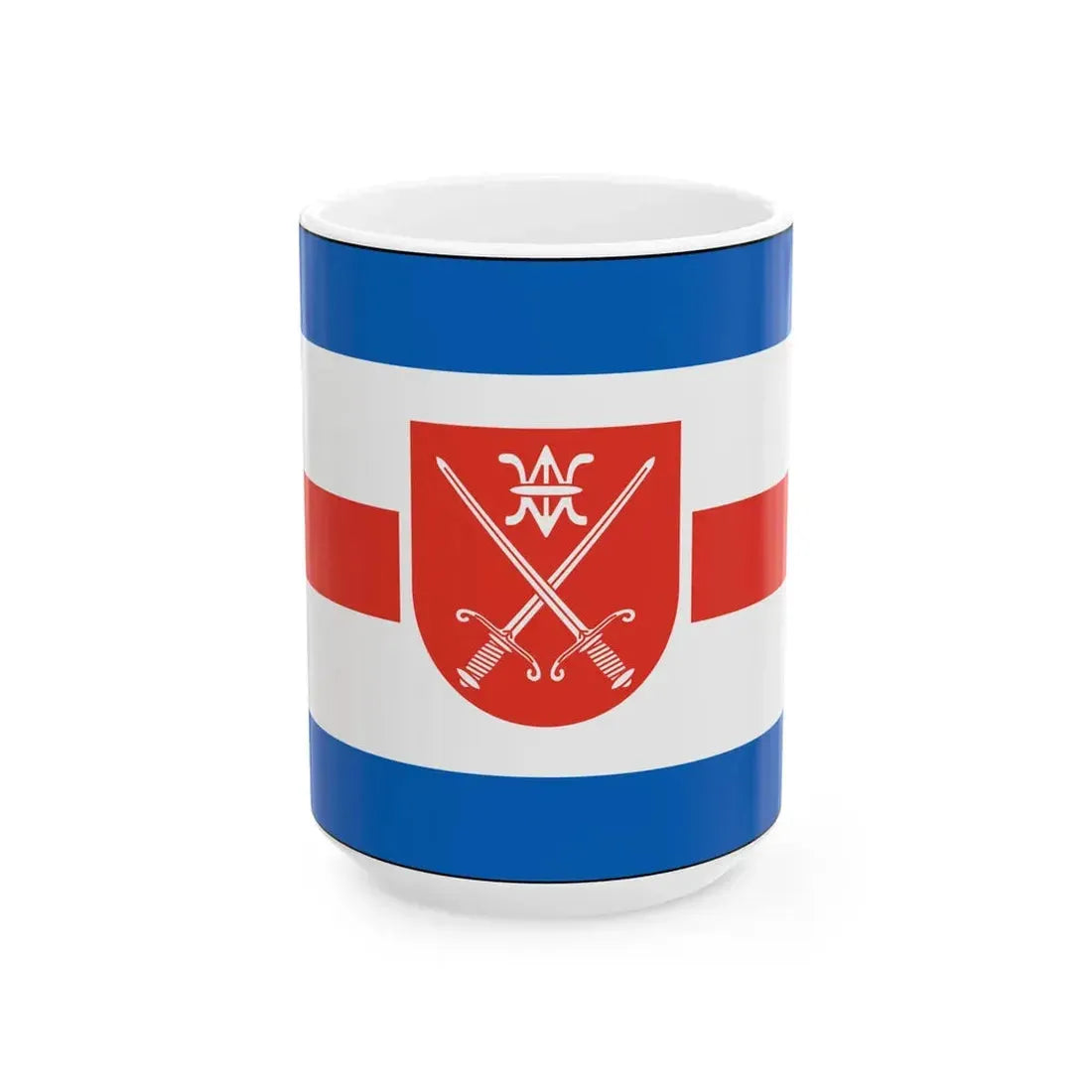 Flagge Niendorf Stecknitz (Germany) White Coffee Mug 15oz - Go Mug Yourself