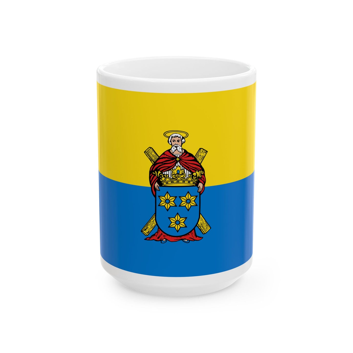 Flagge Norden Ostfriesland (Germany) White Coffee Mug-15oz-Go Mug Yourself