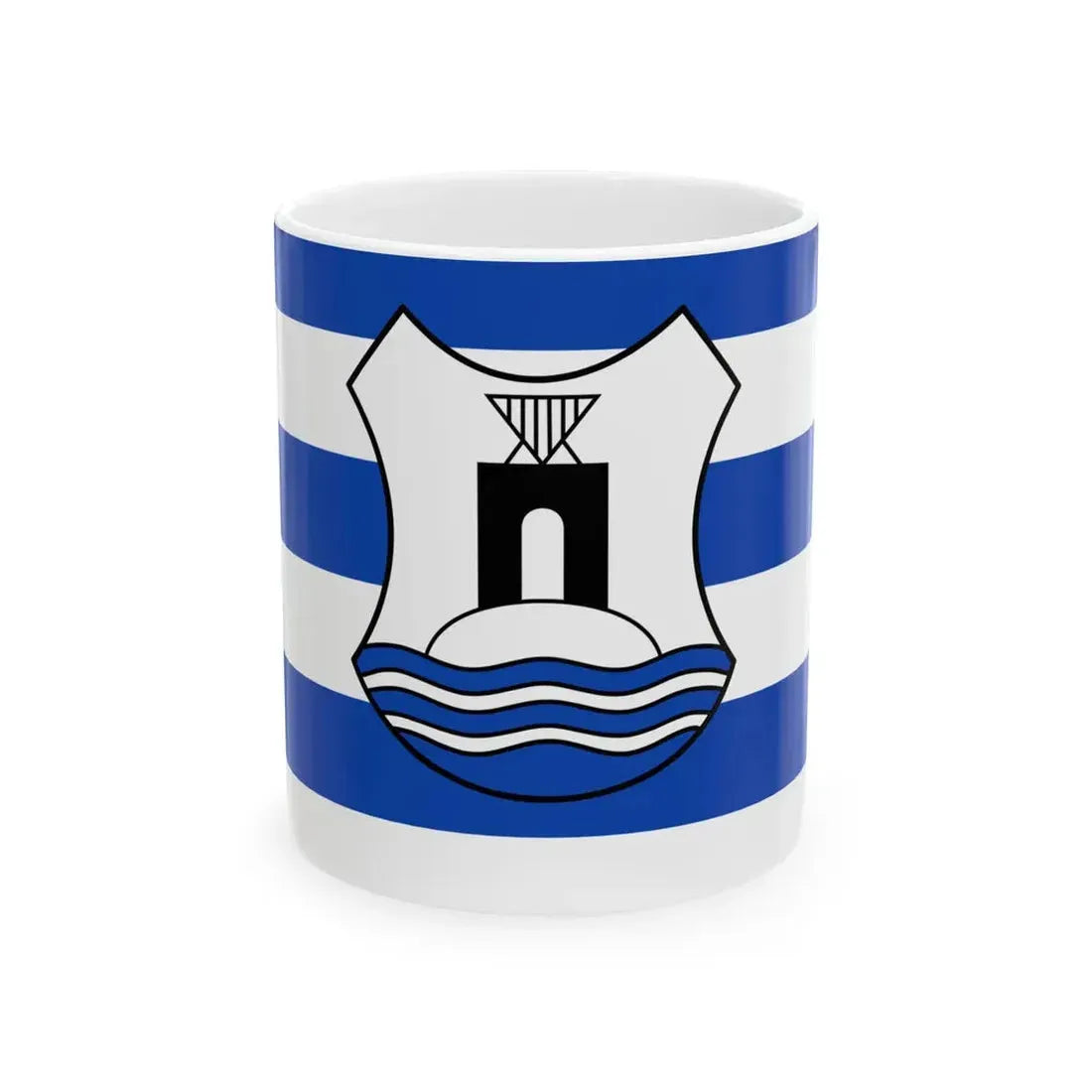 Flagge Norderney gross (Germany) White Coffee Mug 11oz - Go Mug Yourself