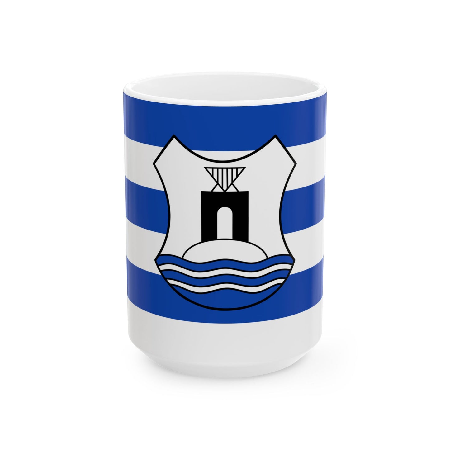 Flagge Norderney gross (Germany) White Coffee Mug-15oz-Go Mug Yourself