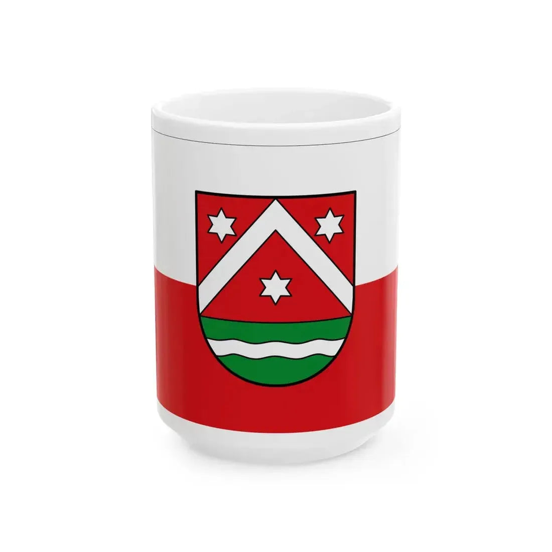 Flagge Nordleda (Germany) White Coffee Mug 15oz - Go Mug Yourself