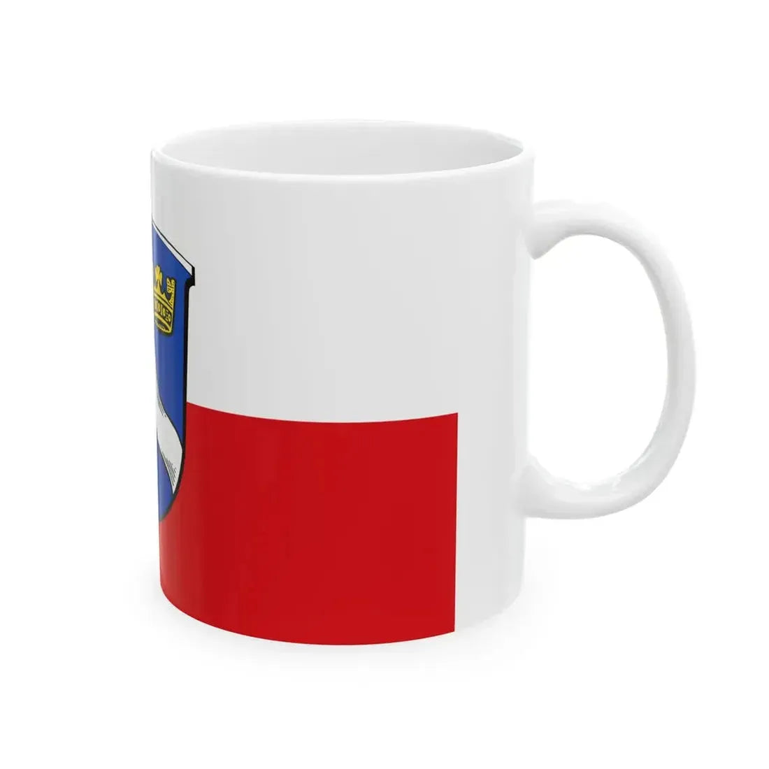 Flagge Ober-Kainsbach (Germany) White Coffee Mug - Go Mug Yourself