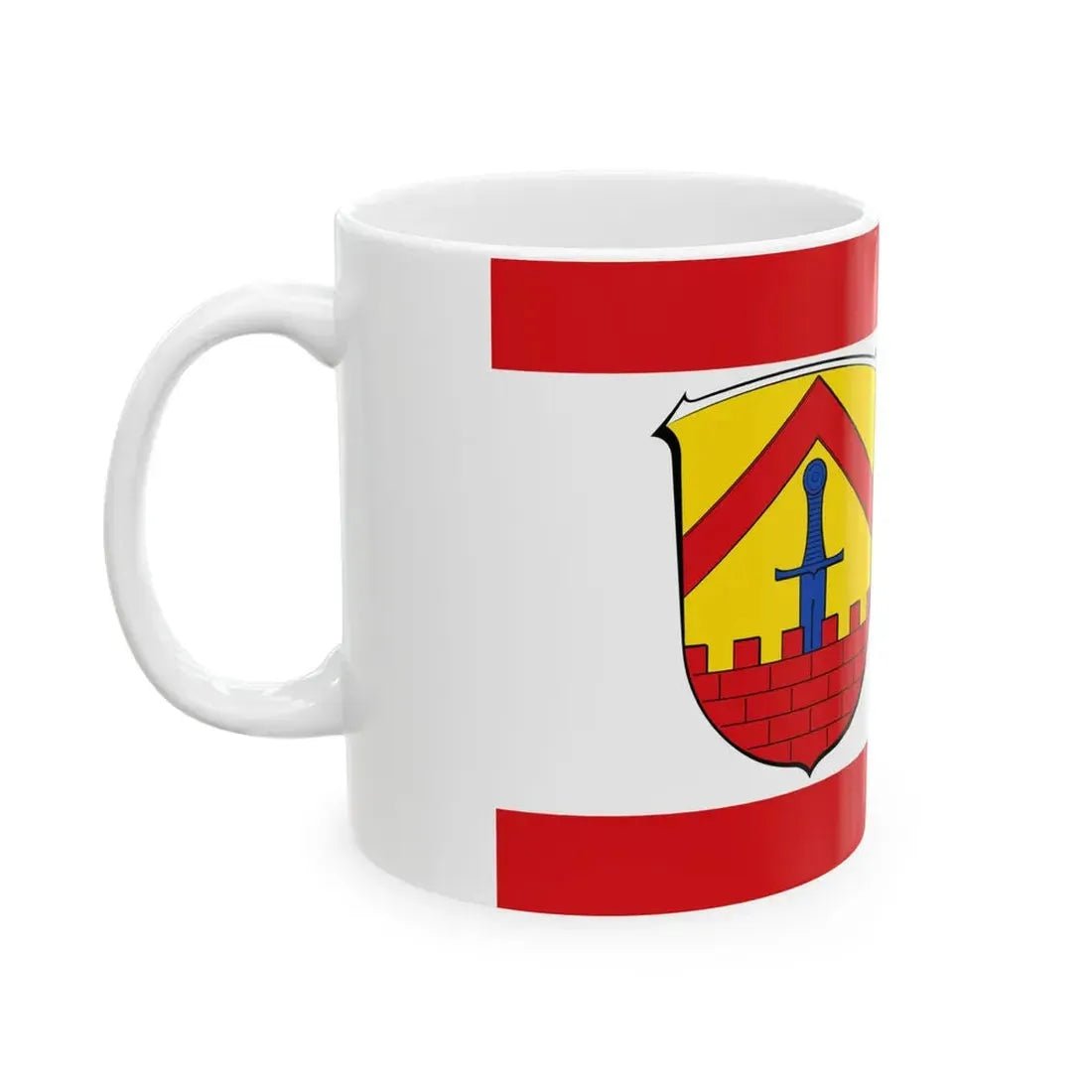 Flagge Ober-Roden (Germany) White Coffee Mug - Go Mug Yourself