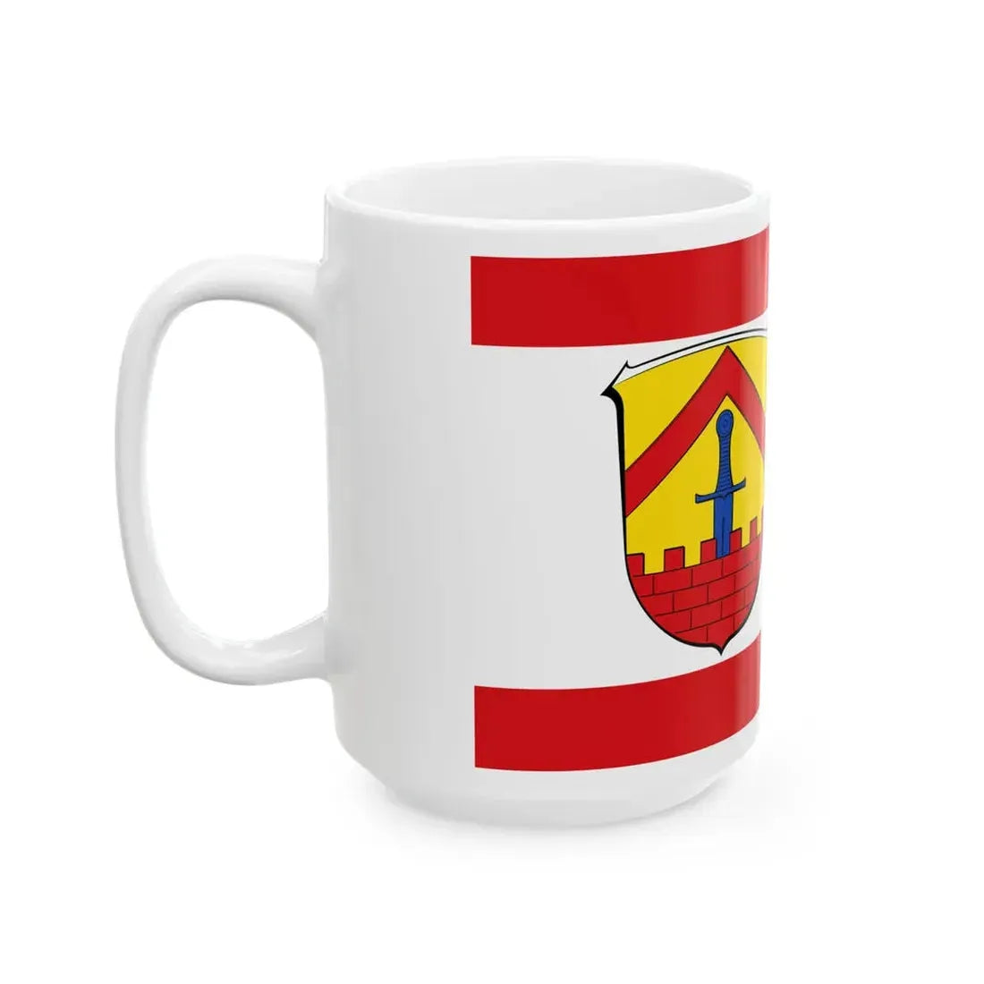 Flagge Ober-Roden (Germany) White Coffee Mug - Go Mug Yourself