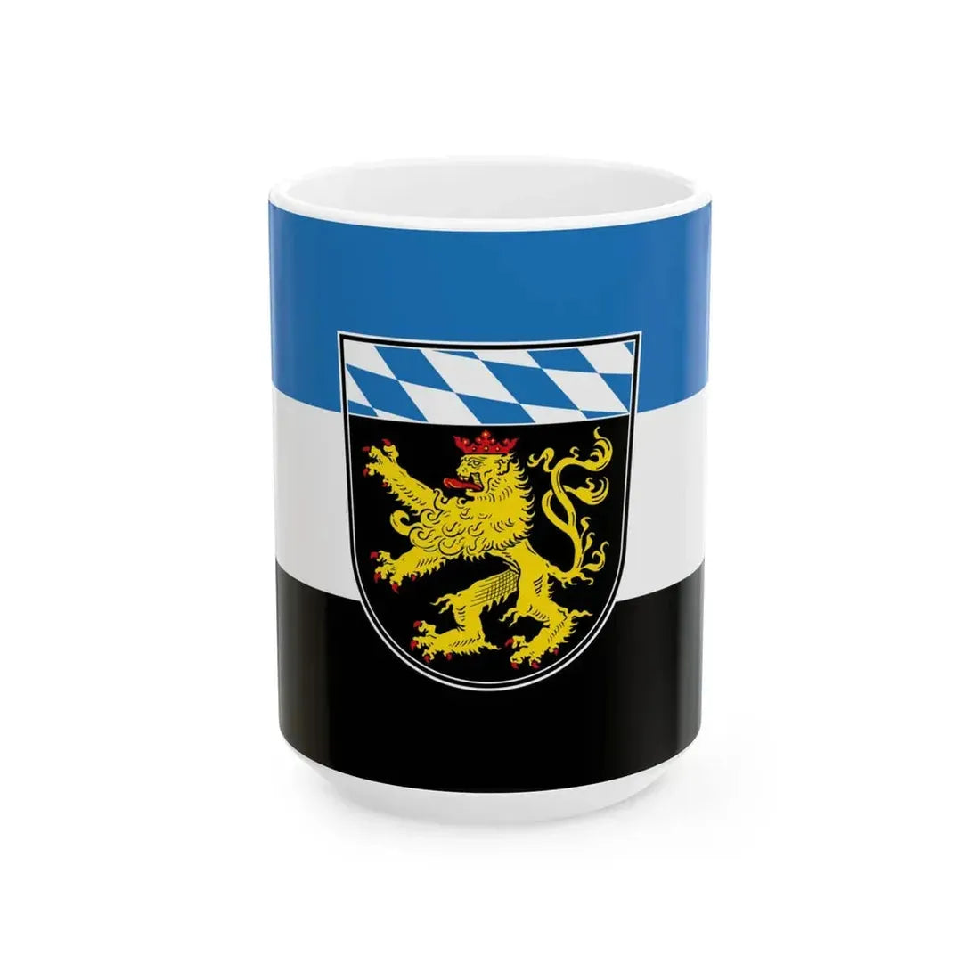 Flagge Oberbayern Vorschlag (Germany) White Coffee Mug 15oz - Go Mug Yourself