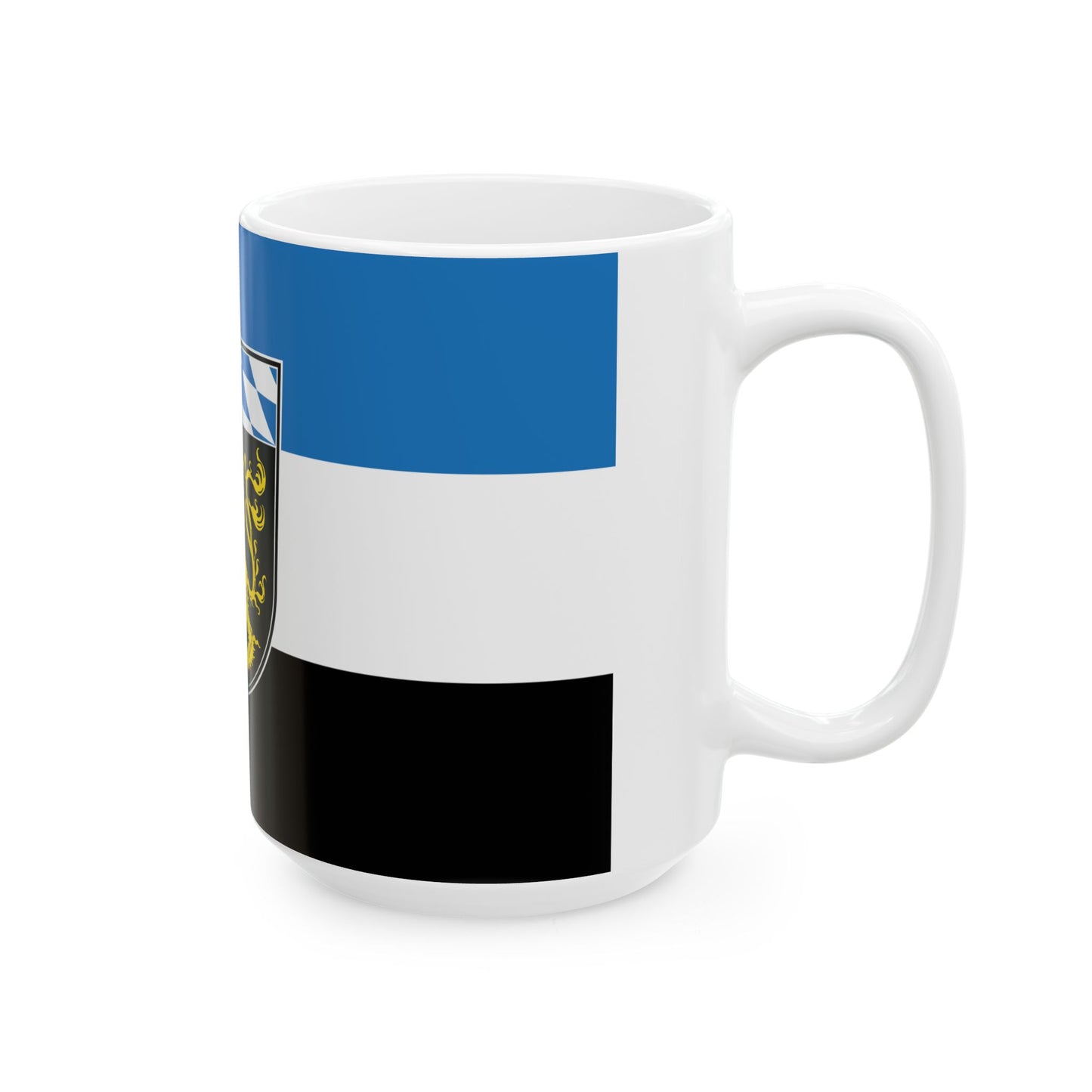 Flagge Oberbayern Vorschlag (Germany) White Coffee Mug-Go Mug Yourself