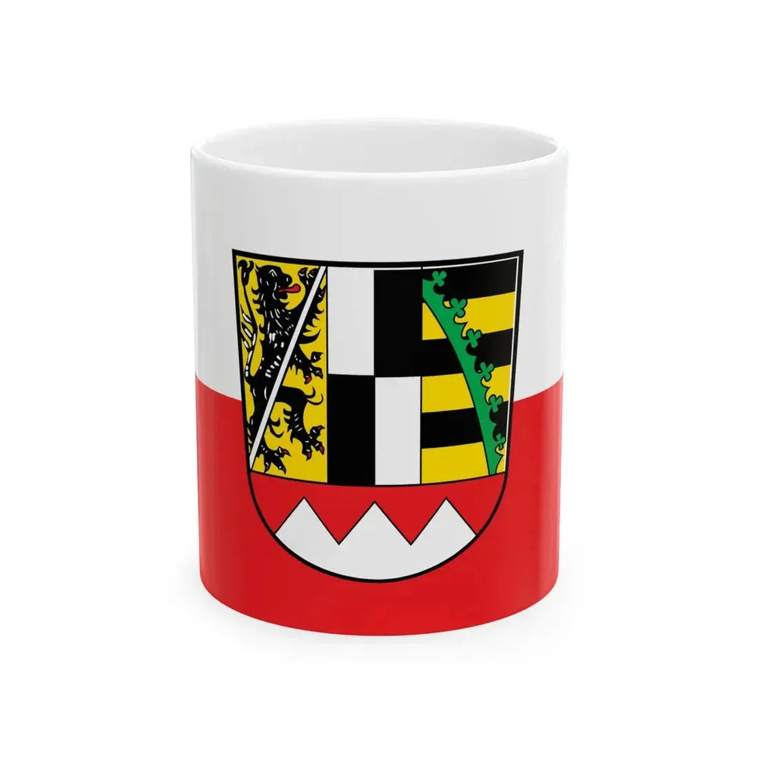 Flagge Oberfranken (Germany) White Coffee Mug 11oz - Go Mug Yourself
