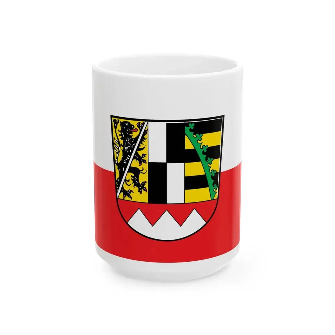 Flagge Oberfranken (Germany) White Coffee Mug 15oz - Go Mug Yourself