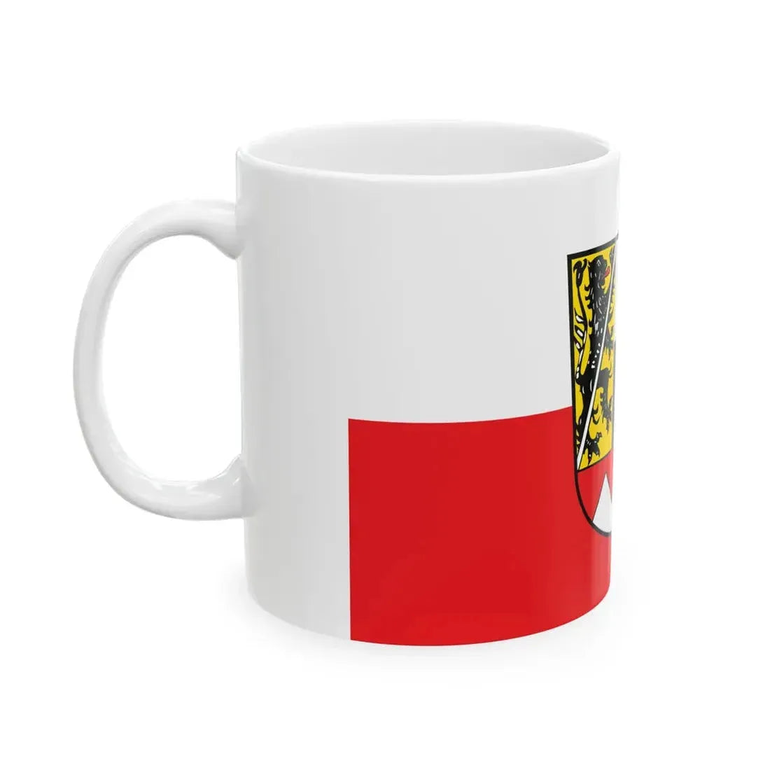 Flagge Oberfranken (Germany) White Coffee Mug - Go Mug Yourself