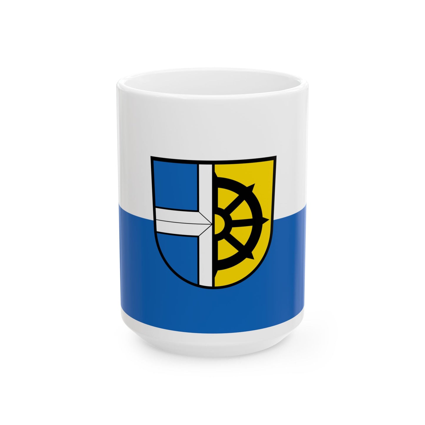 Flagge Oberhausen-Rheinhausen (Germany) White Coffee Mug-15oz-Go Mug Yourself