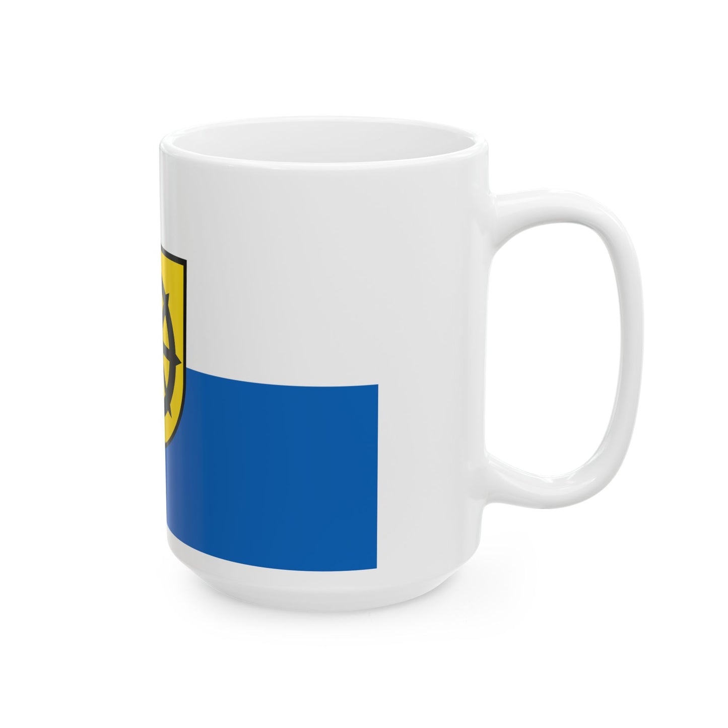 Flagge Oberhausen-Rheinhausen (Germany) White Coffee Mug-Go Mug Yourself