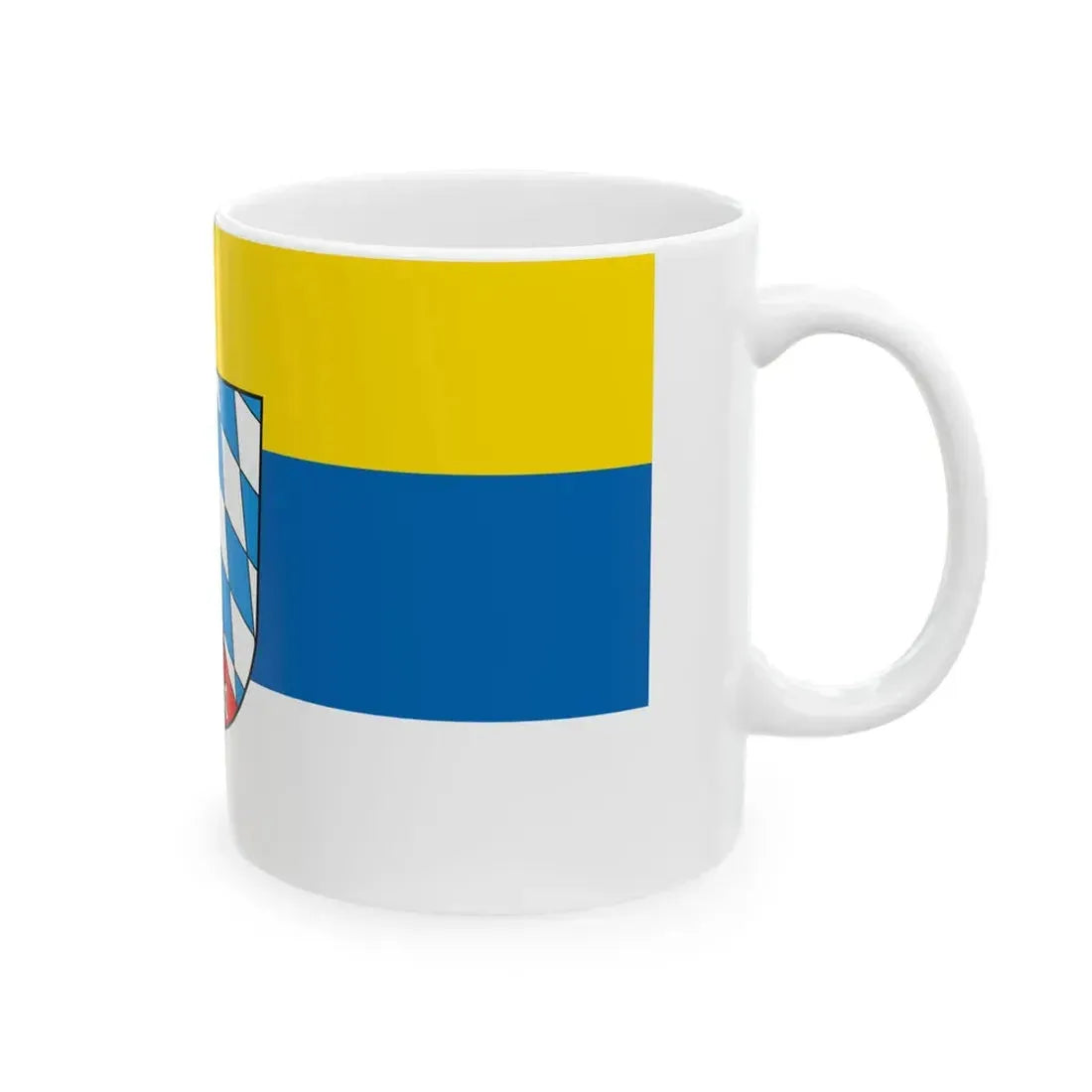 Flagge Oberpfalz (Germany) White Coffee Mug - Go Mug Yourself
