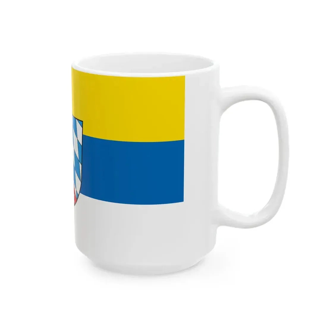 Flagge Oberpfalz (Germany) White Coffee Mug - Go Mug Yourself